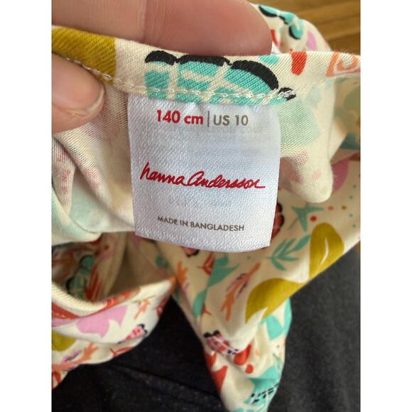 Hanna Andersson mermaid print short sleeve dress - Picture 2 of 5